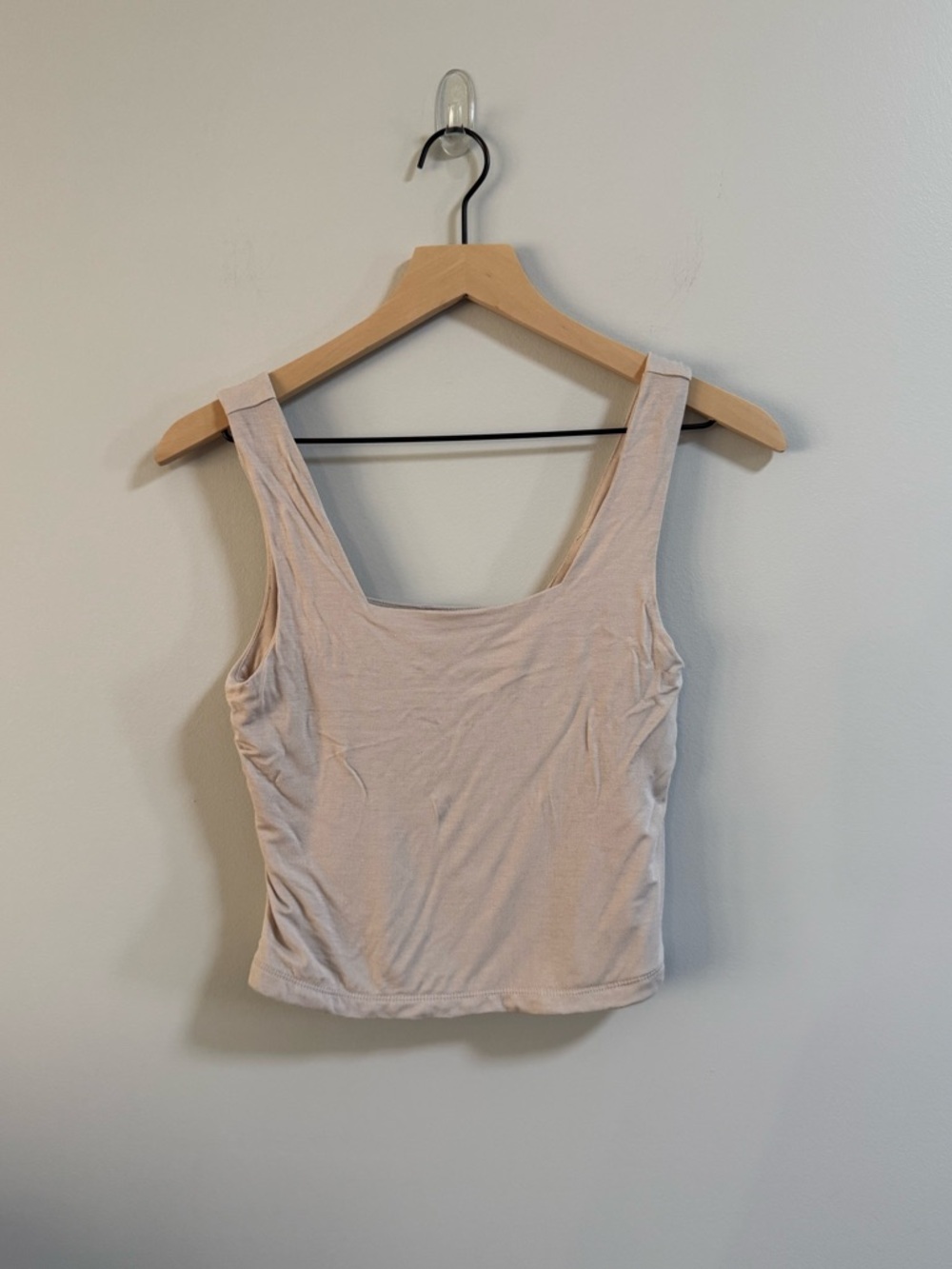 Dry Goods Square Neck Tank Top - Light Beige